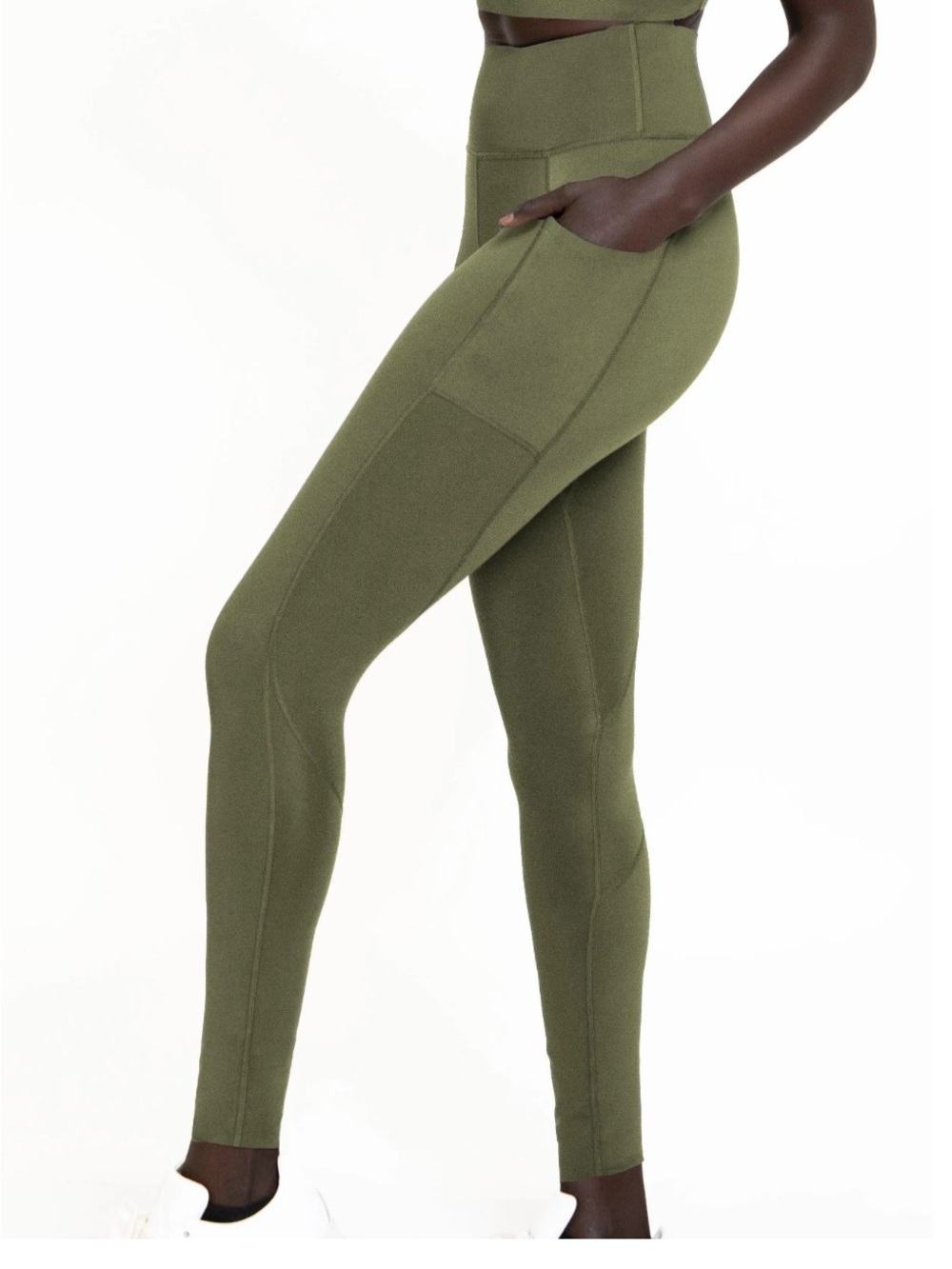 PHOENIX Prague Pocket Legging Green High Rise Size M